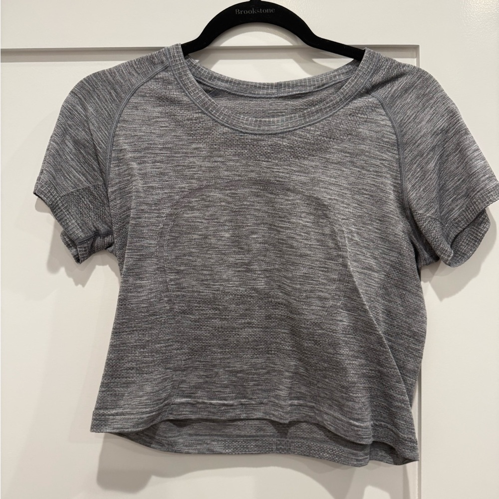lululemon Heather Gray Crop Top